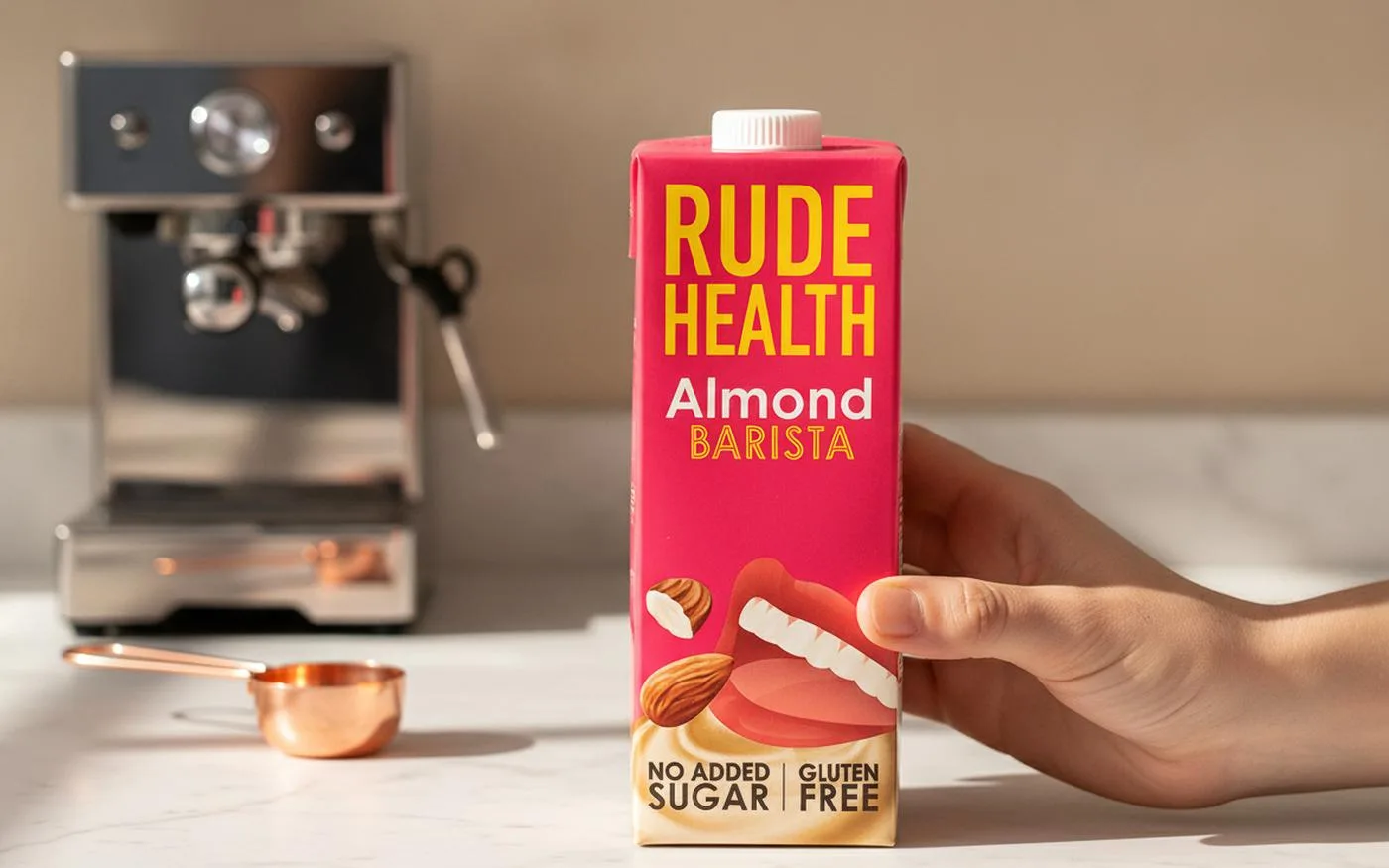 Rude Health Barista Almond milk carton