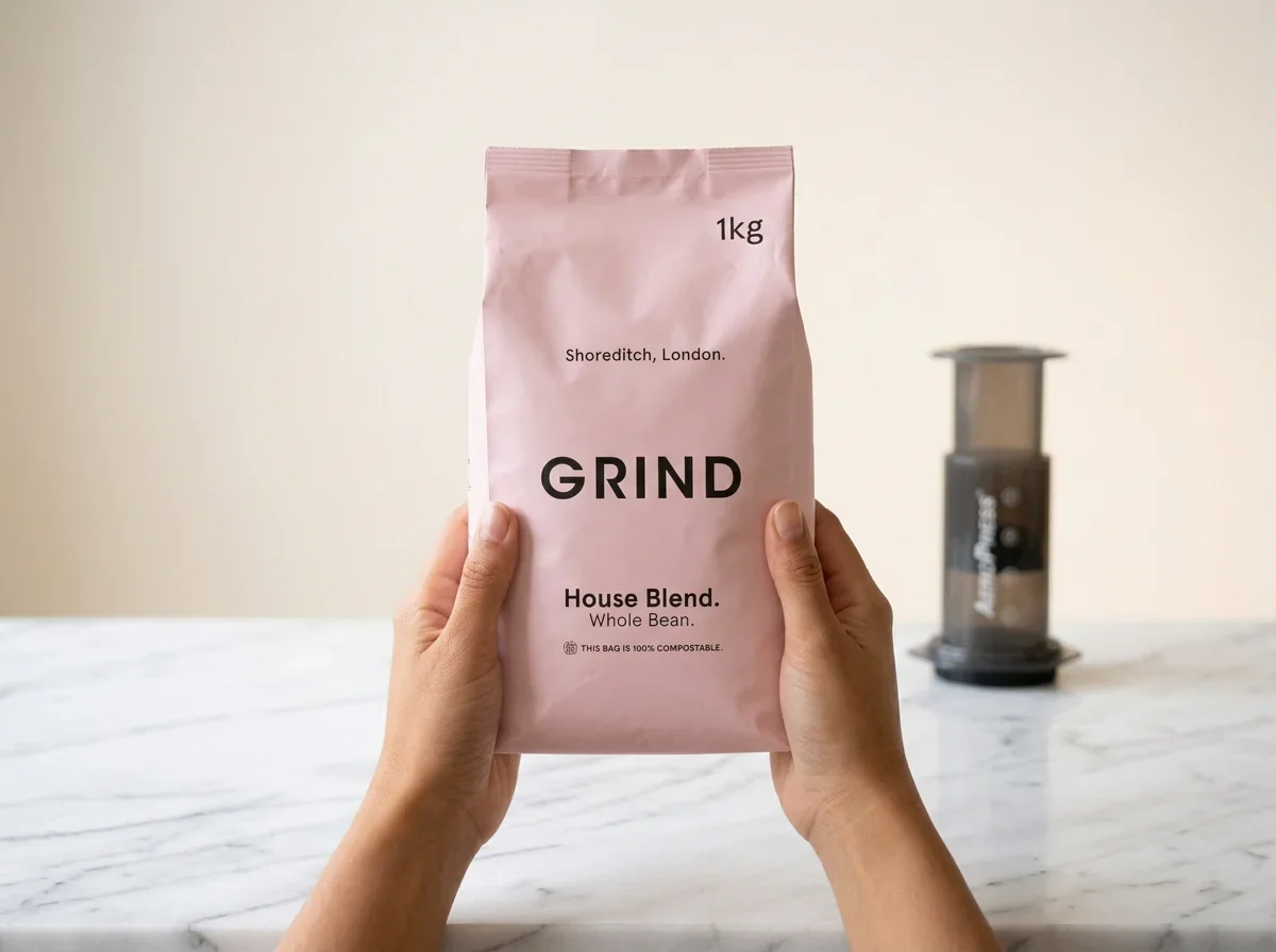 Grind Coffee beans packaging