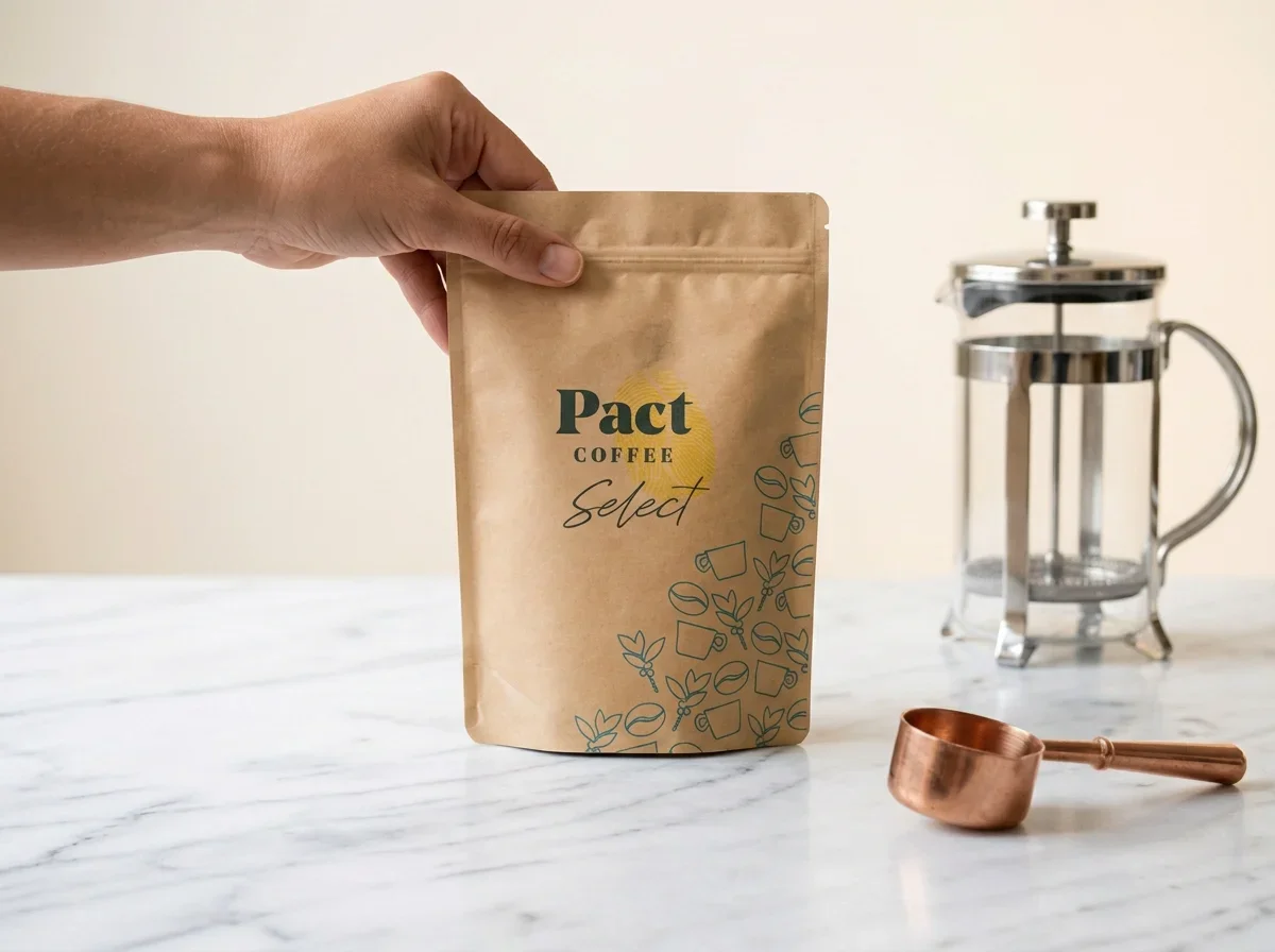 Pact Coffee beans packaging