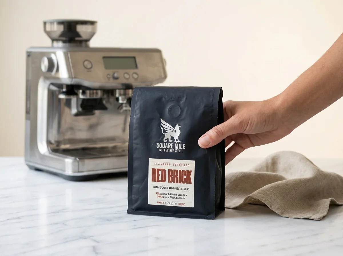 Square Mile Coffee beans packaging