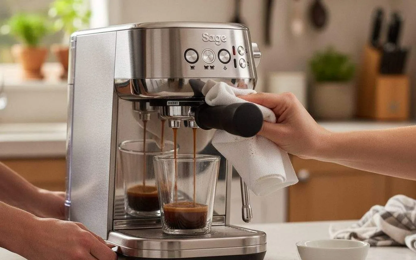 Coffee machine maintenance and cleaning