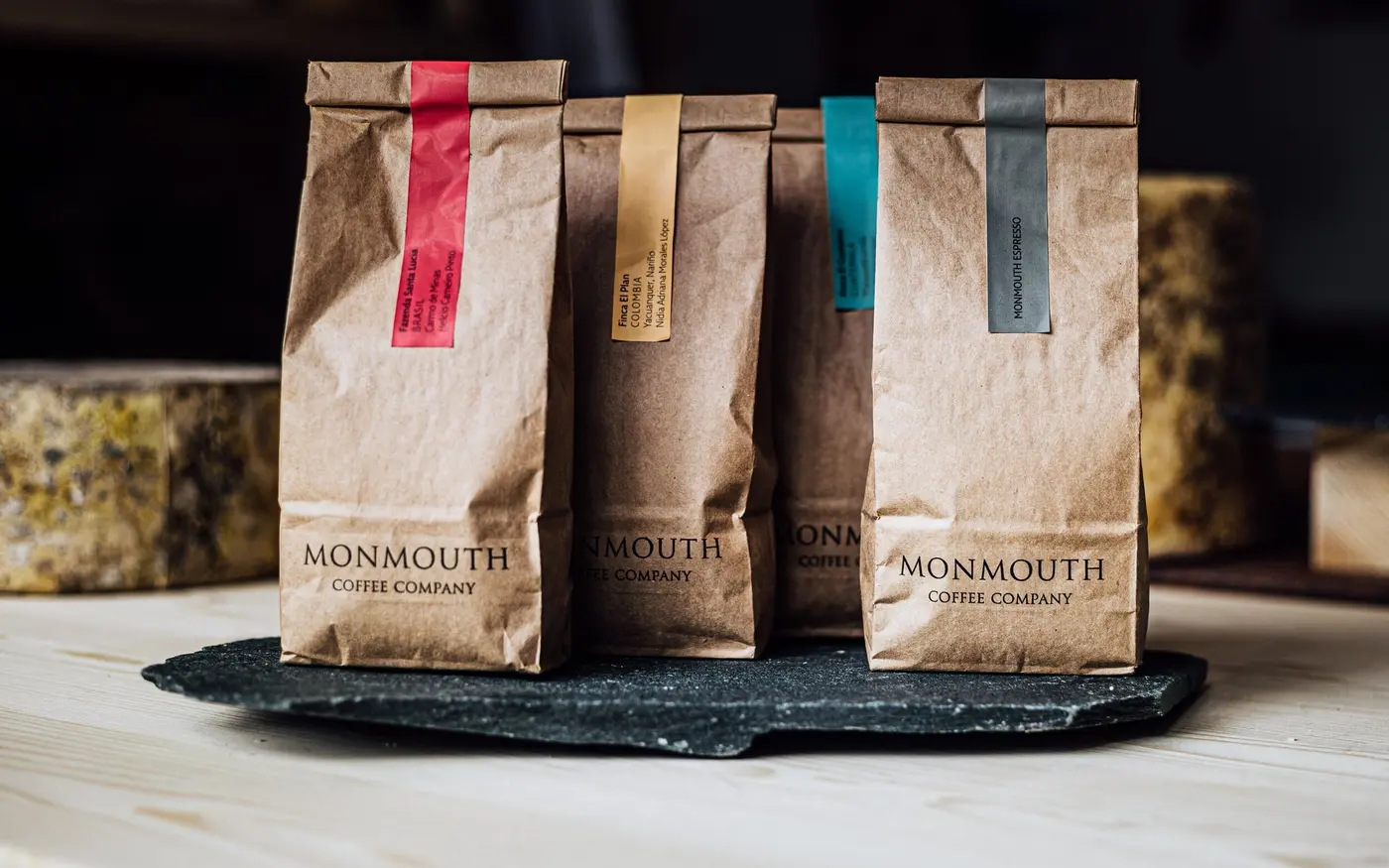 Monmouth Coffee Company bags