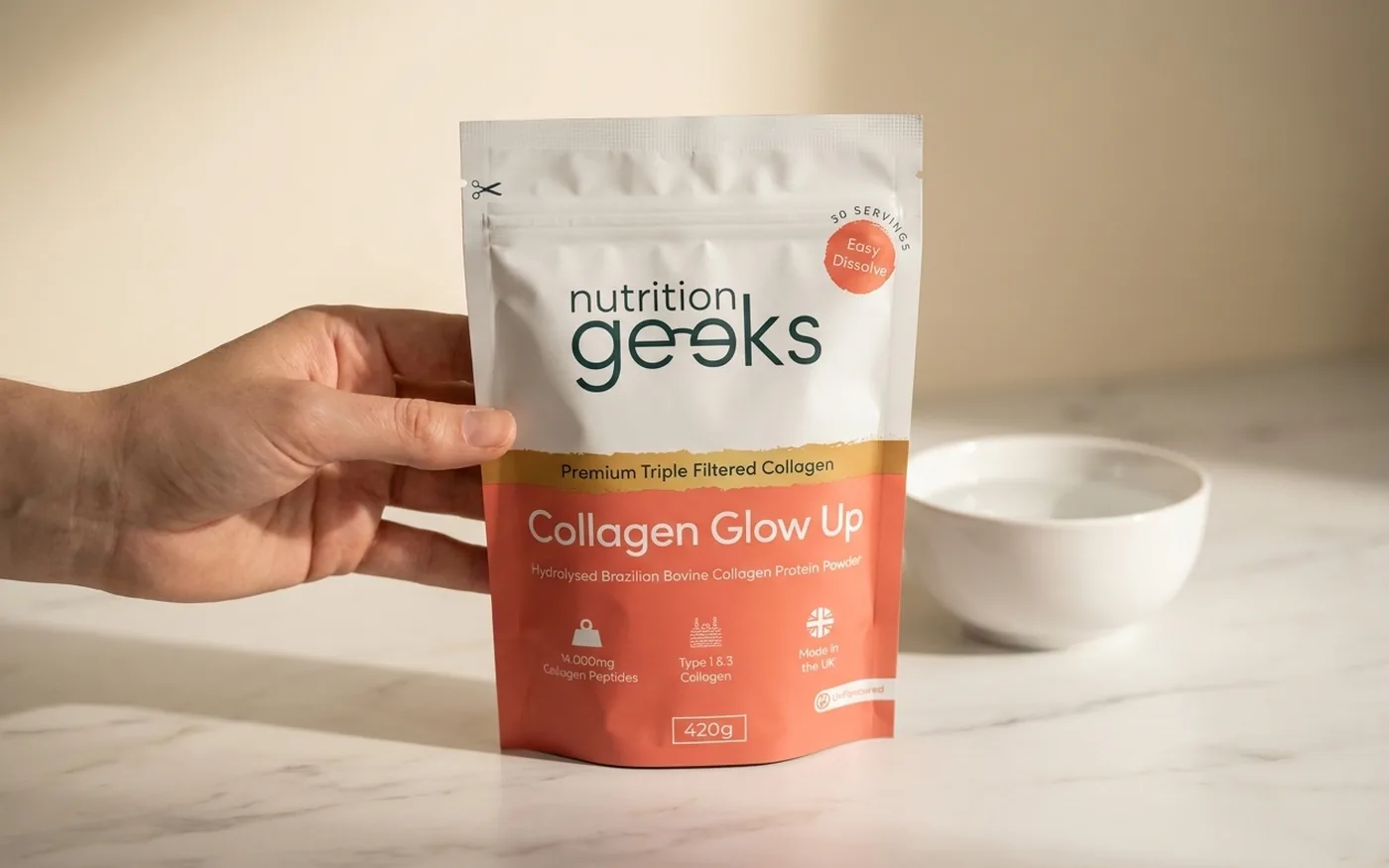 Nutrition Geeks Collagen Glow Up Powder