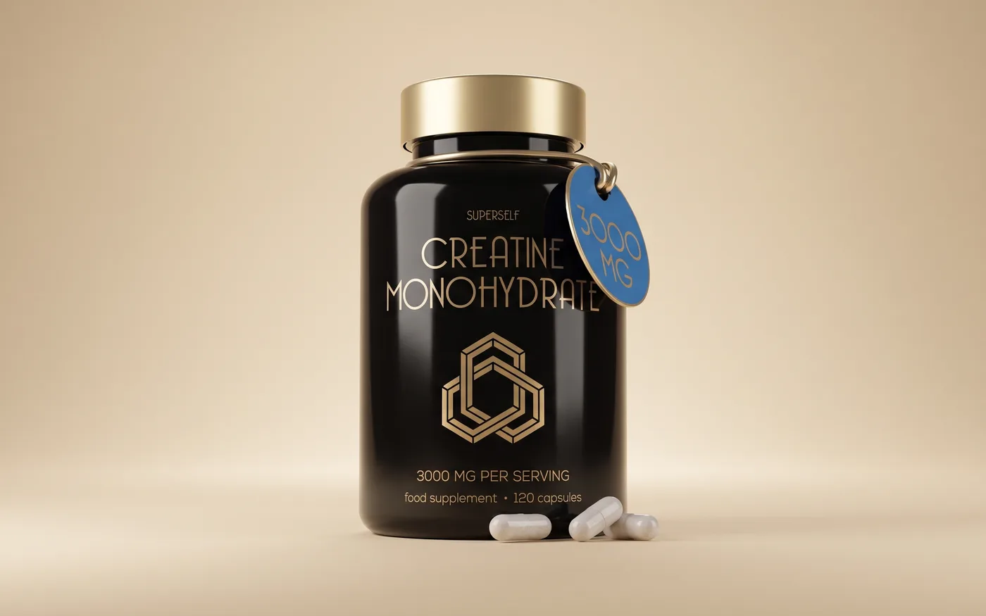 SuperSelf Creatine Monohydrate Capsules pack shot