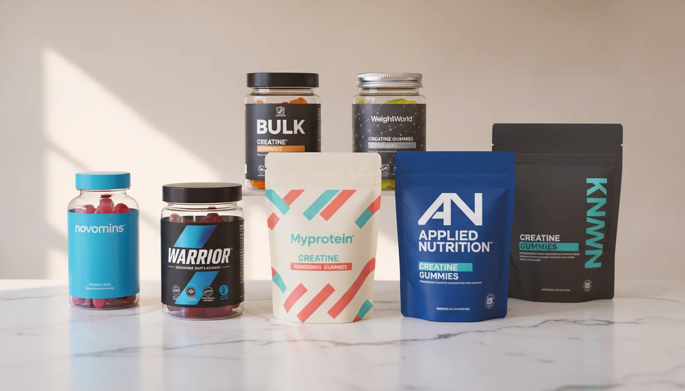 Best creatine gummies UK 2026 - ranked by dose per serving and cost