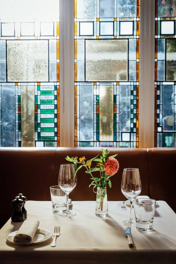 Quo Vadis restaurant dining room in Soho, London