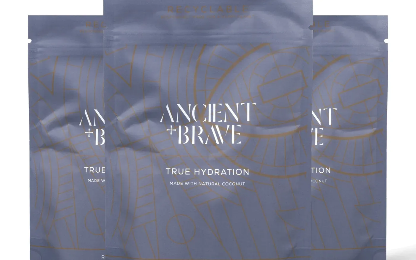 4. Ancient + Brave - Best Sweetener-Free - Electrolyte powder and water preparation for daily hydration