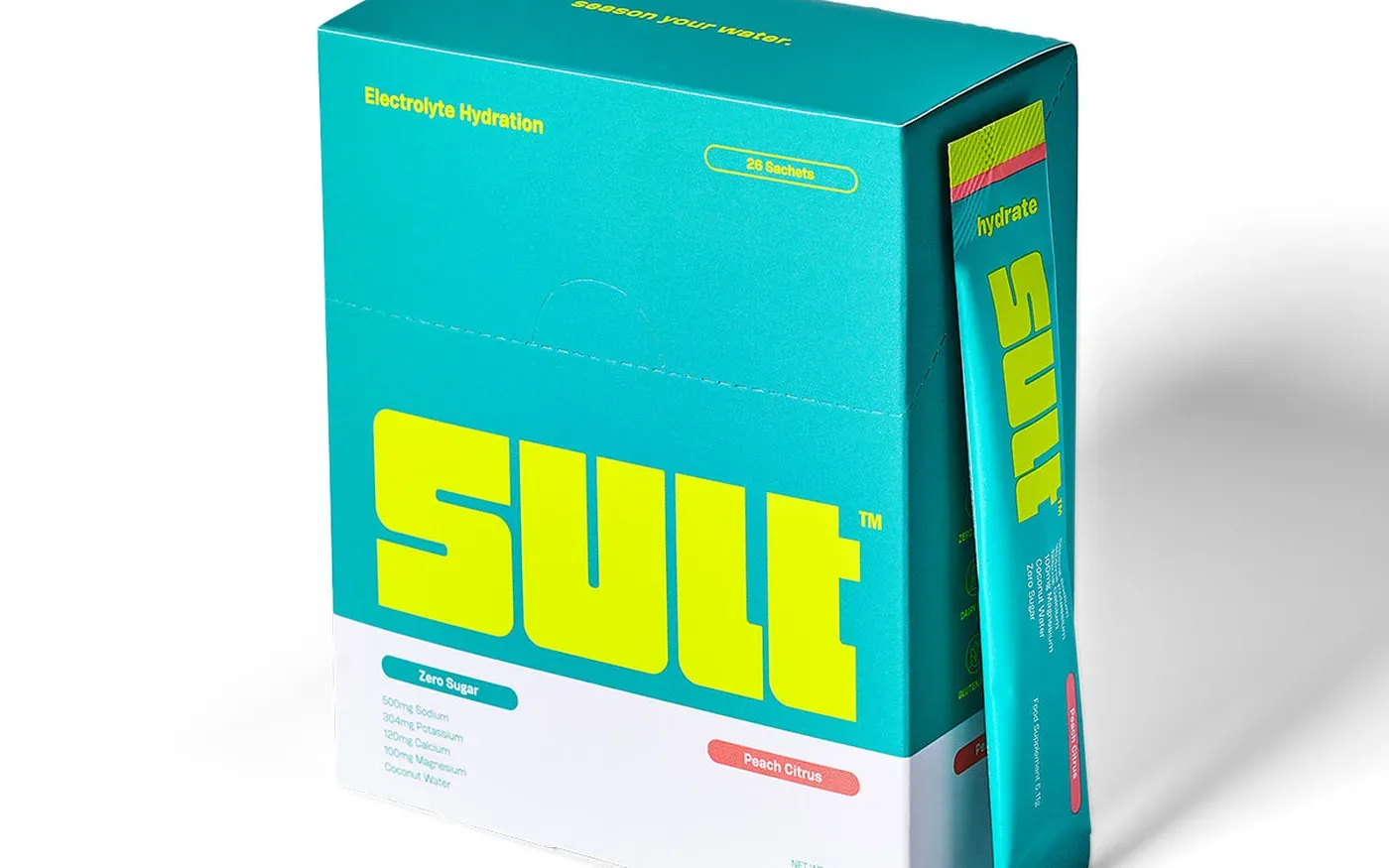 9. SULT - Best Flavour / Easiest Sachet - Electrolyte powder and water preparation for daily hydration