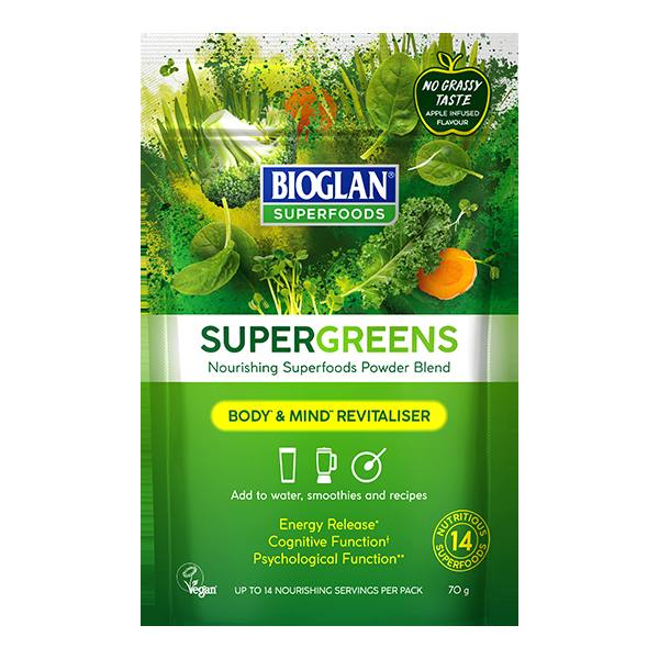 Bioglan Supergreens powder product