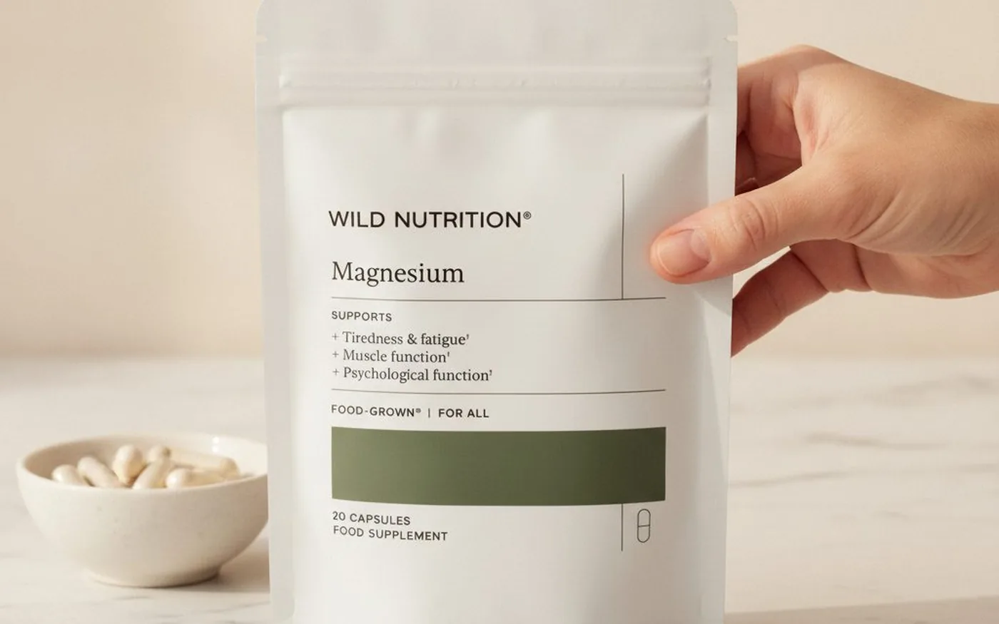 Wild Nutrition Food-Grown Magnesium capsules