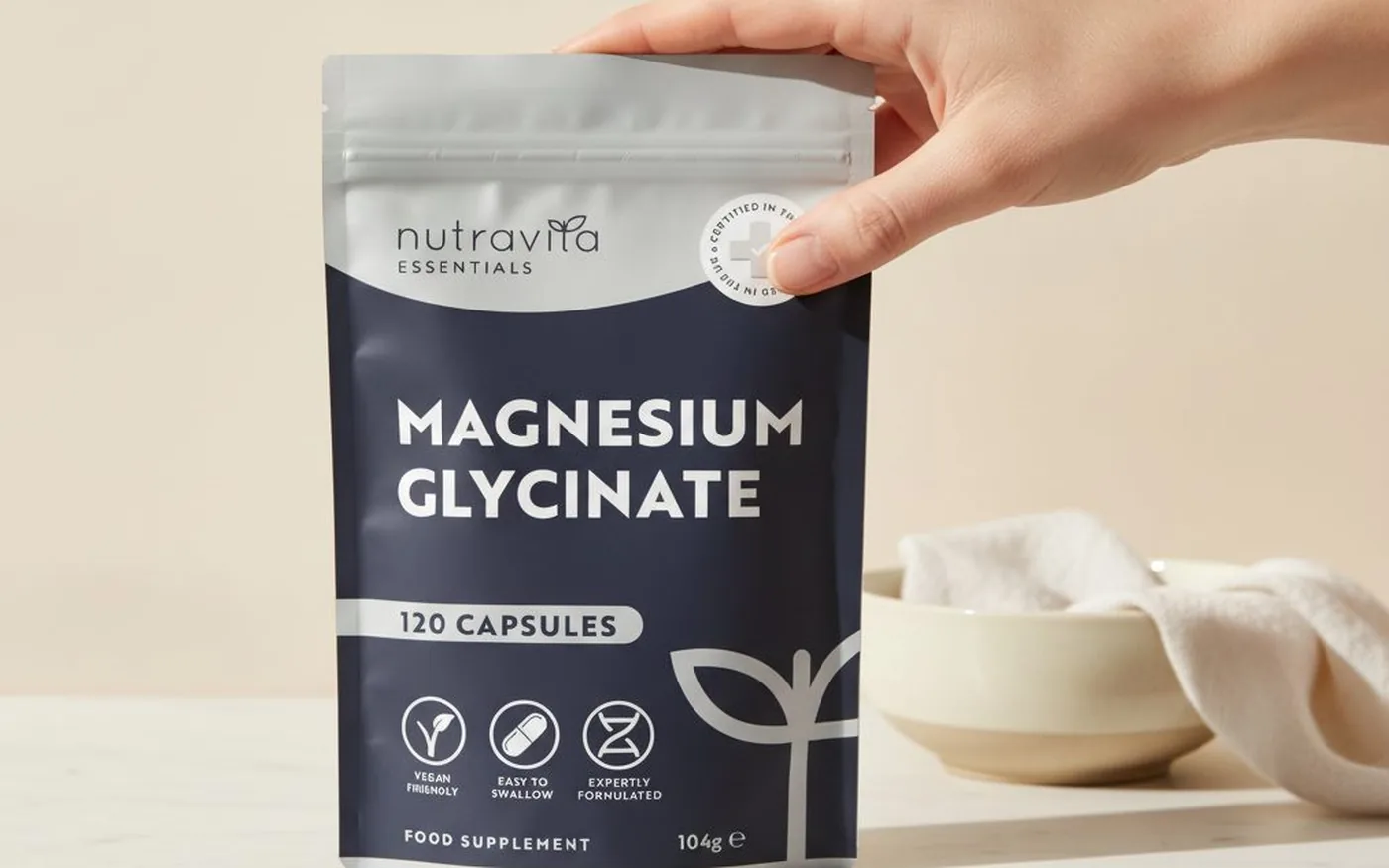 Nutravita Magnesium Glycinate 1000mg capsules