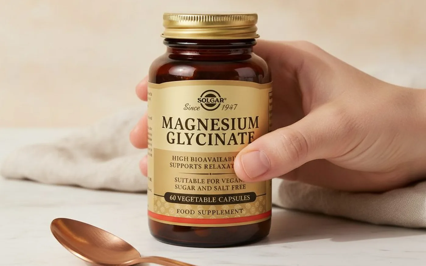 Solgar Magnesium Glycinate vegetable capsules