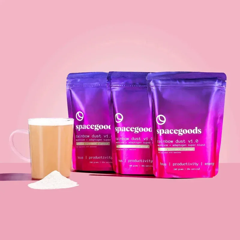 Spacegoods mushroom coffee blend packaging