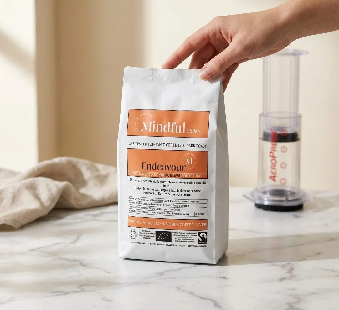 Mindful Coffee product bag - small UK brand
