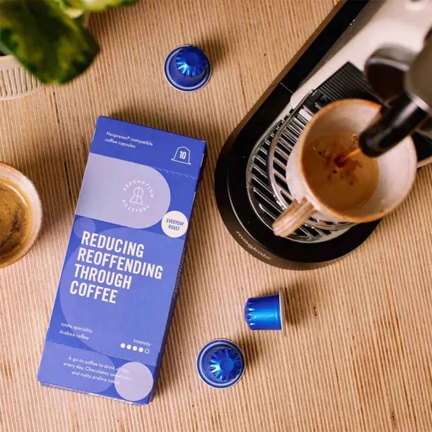 Redemption Roasters Nespresso-compatible coffee capsules
