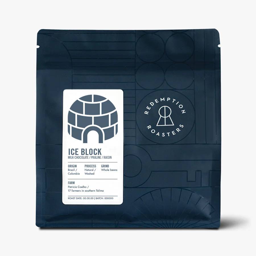 Redemption Roasters coffee beans packaging