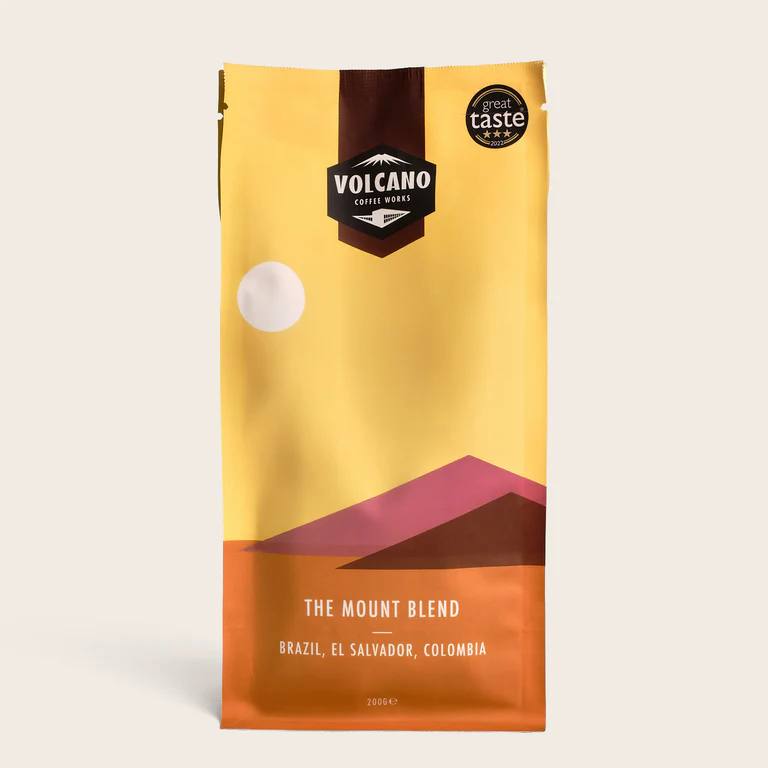 Volcano Coffee Works Organic coffee beans packaging