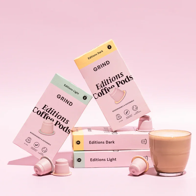 Grind Coffee Organic Compostable Pods organic coffee pods
