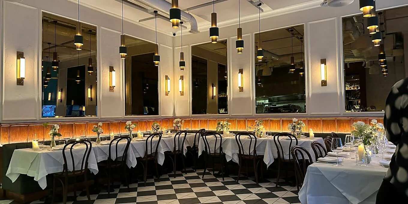 Dorian restaurant interior and dining experience