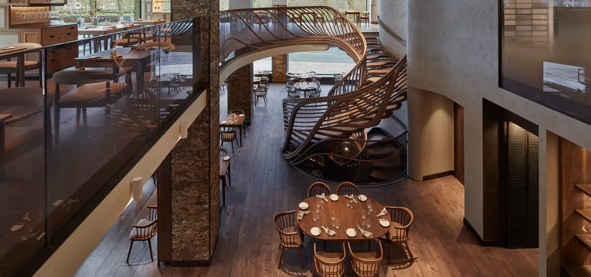 Hide restaurant interior and dining experience
