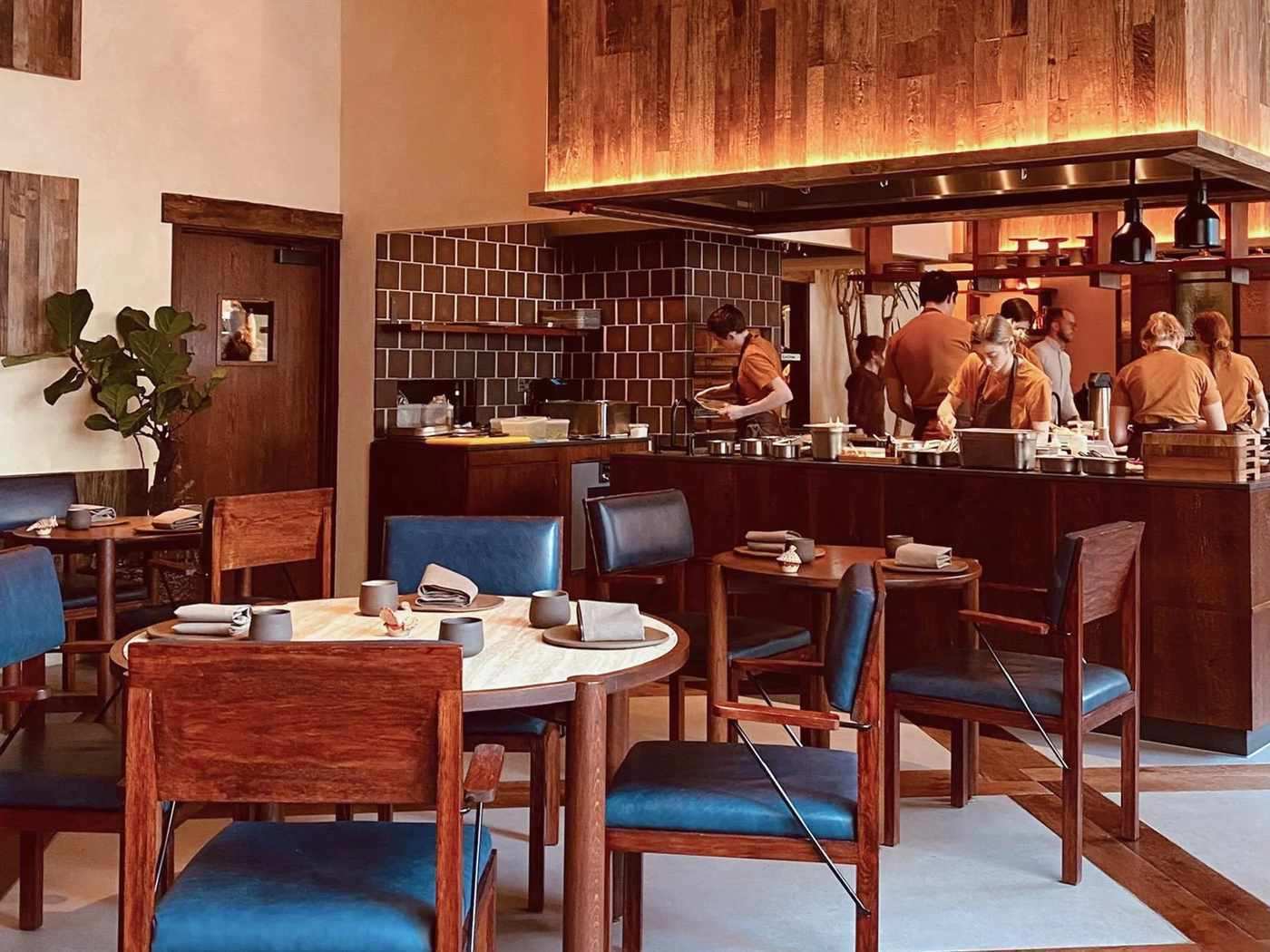 KOL restaurant dining room, Marylebone