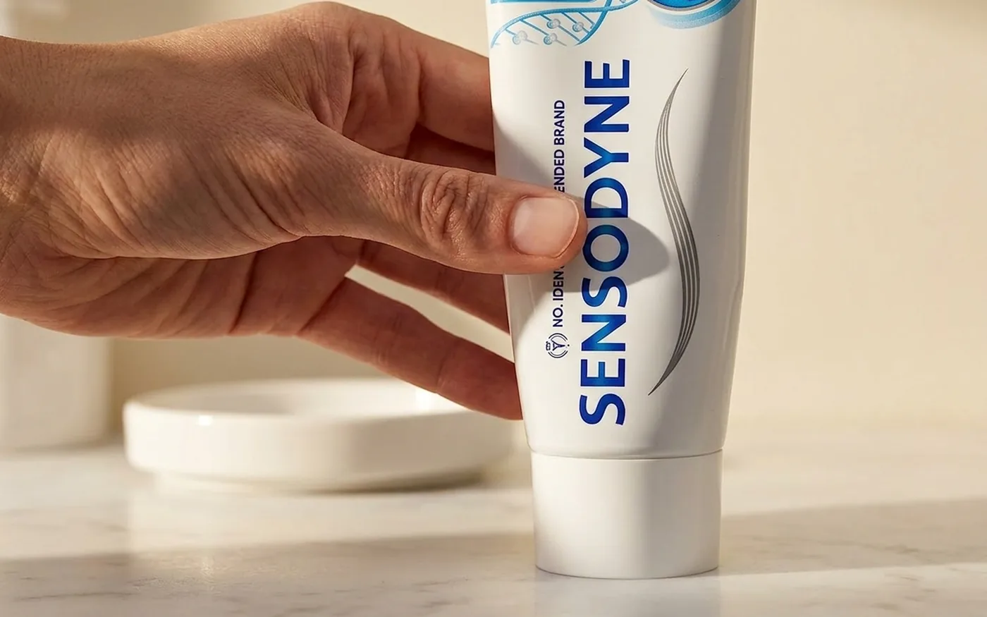 Sensodyne Repair & Protect toothpaste tube