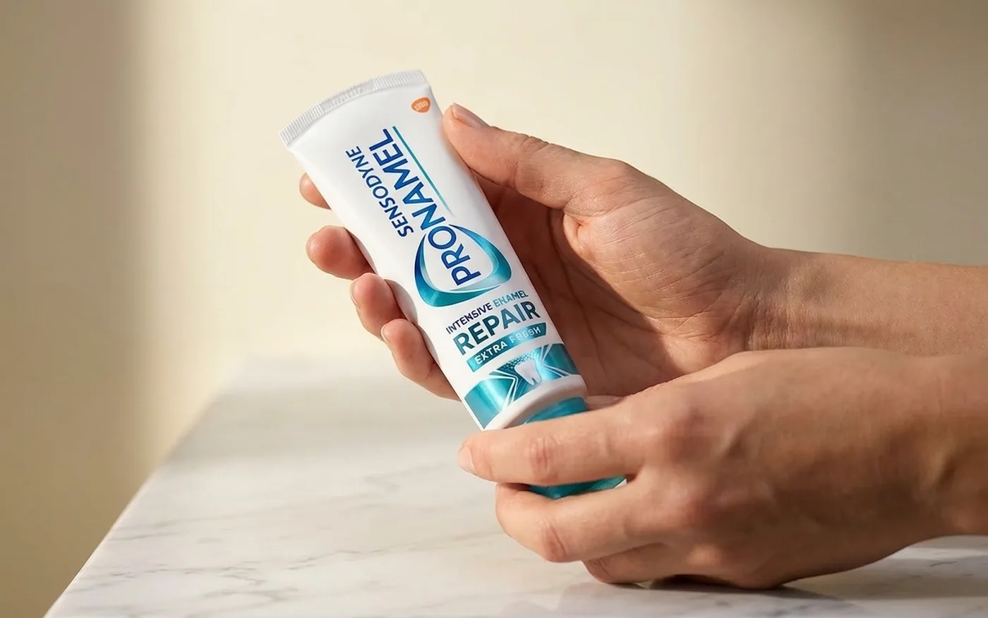 Sensodyne Pronamel toothpaste tube