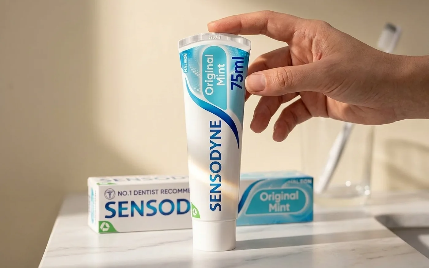 Sensodyne Daily Care toothpaste tube