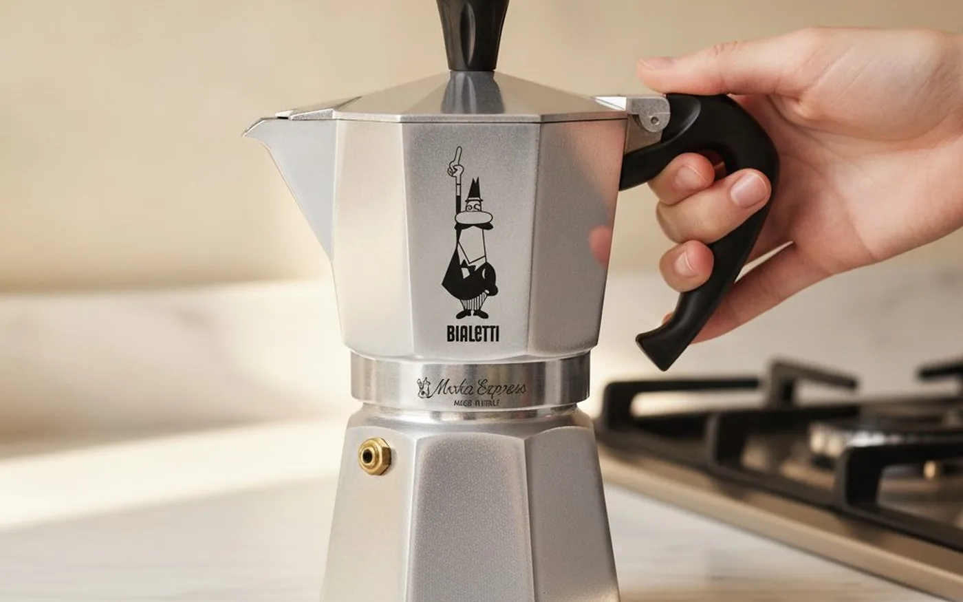 Bialetti Moka Express aluminium stovetop coffee maker