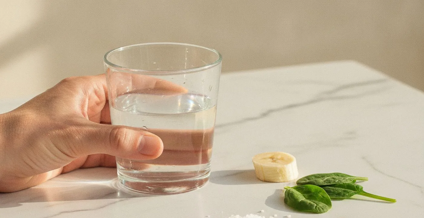 Electrolyte supplements on a kitchen counter alongside fresh fruit and water - do you need them every day?