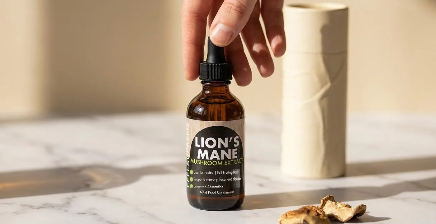 Feel Supreme Lion's Mane tincture 60ml bottle
