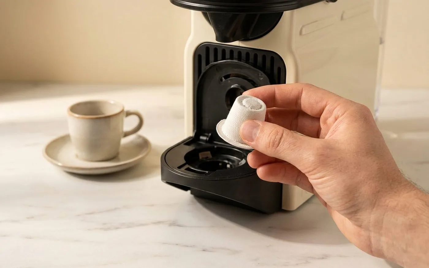 Nespresso-compatible pod comparison showing Halo, Lost Sheep and CafePod