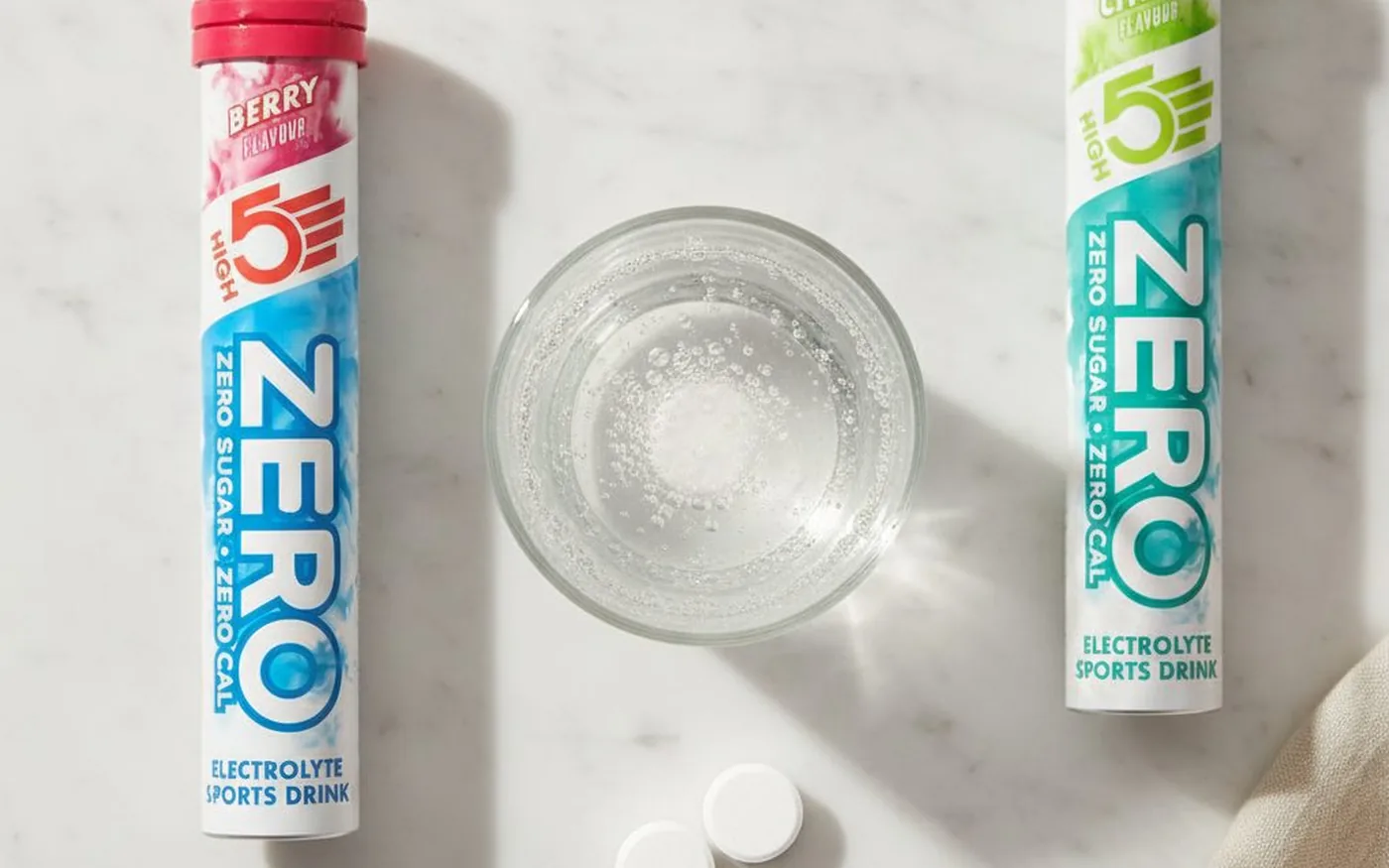 High5 Zero tablet dispersion flatlay