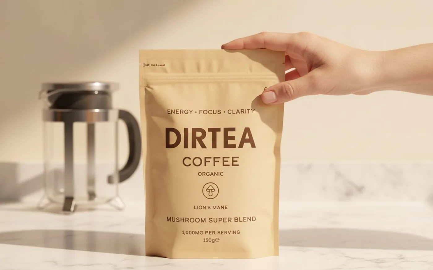 DIRTEA mushroom coffee Lion's Mane Super Blend