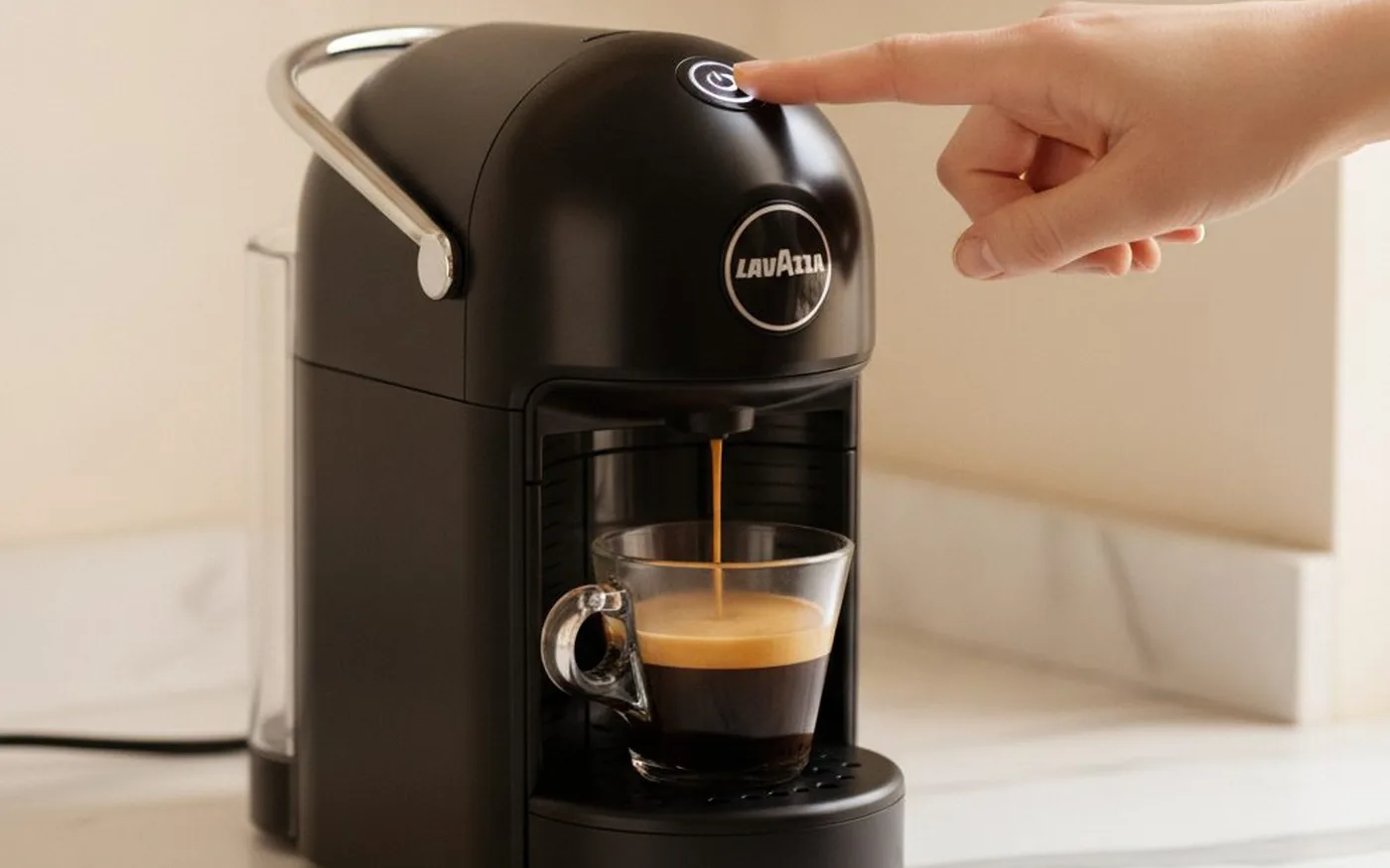 Lavazza Jolie Evo coffee machine on counter