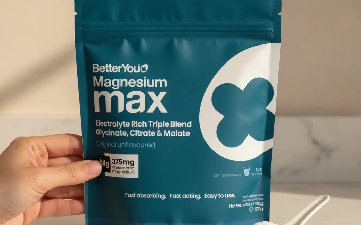 BetterYou Magnesium 3-in-1 blended magnesium powder pack