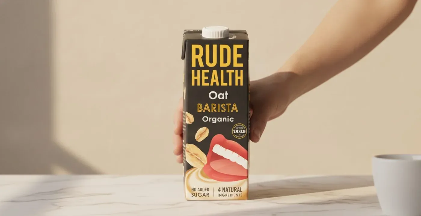 Rude Health Organic Oat Barista milk carton