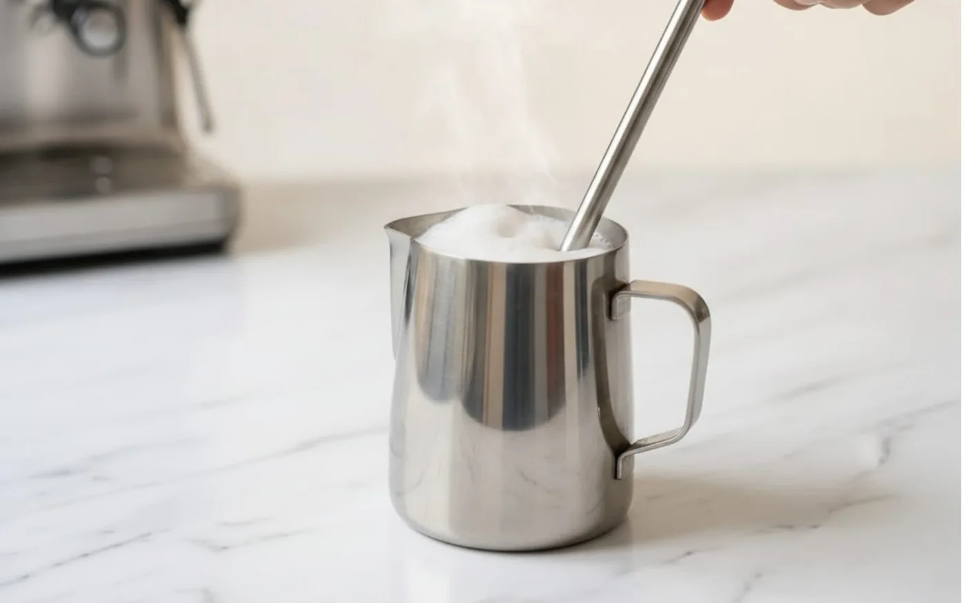 Creatista steam wand milk frothing technique