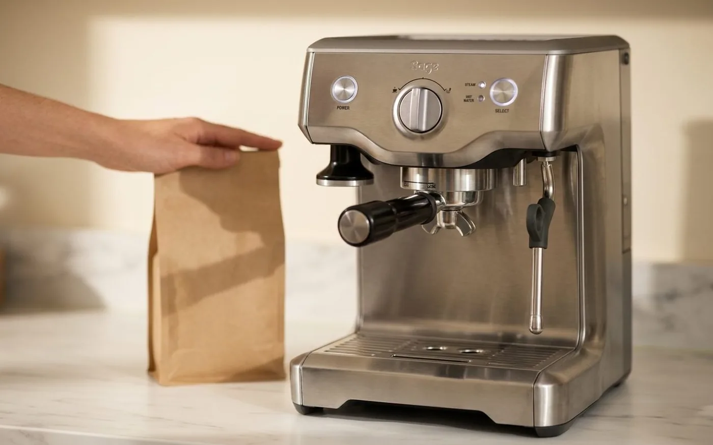 Sage Duo Temp Pro espresso machine feature