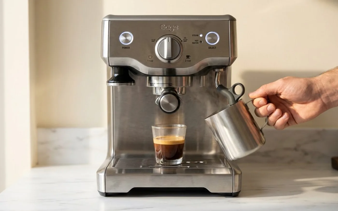 Sage Duo Temp Pro espresso machine feature