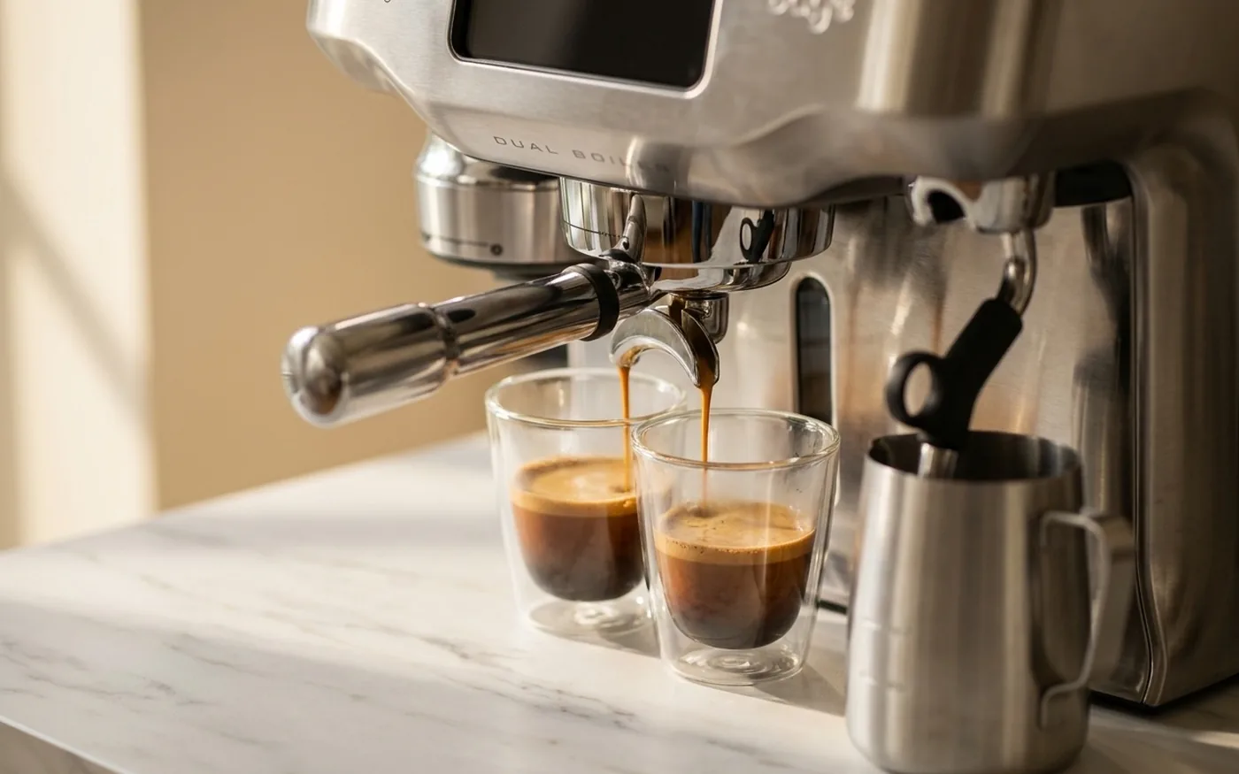 Sage Oracle Dual Boiler - Espresso extraction