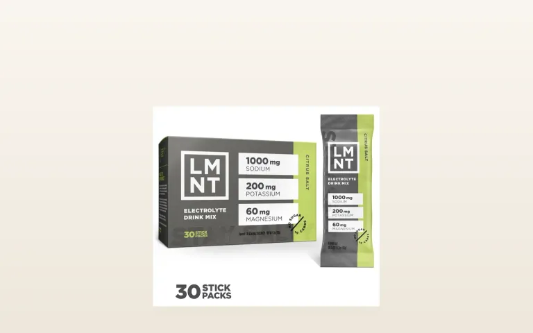 LMNT Citrus Salt electrolyte sachets