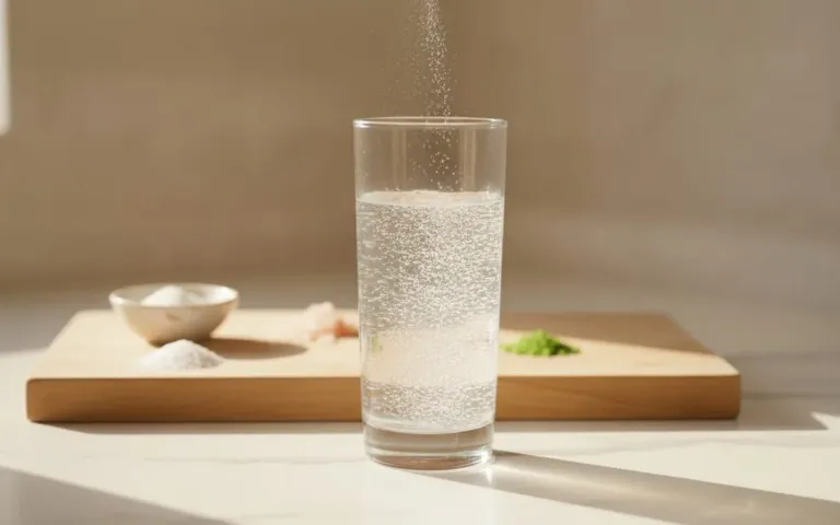 Electrolyte minerals dissolving in water showing sodium, potassium and magnesium