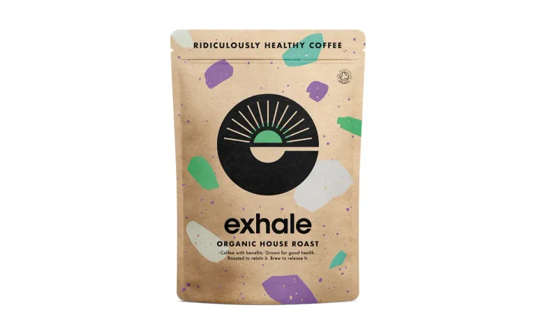 Exhale Coffee Organic House Roast bag