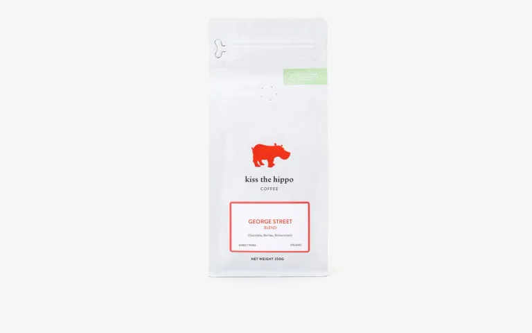 Kiss the Hippo George Street Blend 250g coffee bag